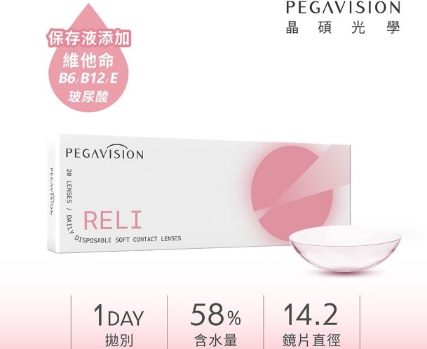 (晶碩混搭6盒出貨) 晶碩 維他命ReLi透明 日拋(20片裝)2